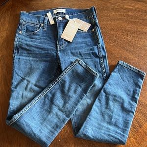 NWT Madewell 10” High Rise Skinny, 26P